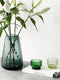 XLBoom Dim Stripe Large Vaas - Glas - Voor Binnen - Lichtgroen - 19,5×19,5×30cm