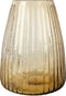 XLBoom Dim Stripe Medium Vaas - Glas - Voor Binnen - Licht Amber - 17,5×17,5×23cm