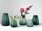 XLBoom Dim Stripe Medium Vaas - Glas - Voor Binnen - Lichtgroen - 17,5×17,5×23cm