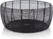 XLBoom Dora Low Mand - in Staal - Ronde Opbergmand - Zwart - 43,5 x 43,5 x 20 cm