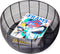 XLBoom Dora Low Mand - in Staal - Ronde Opbergmand - Zwart - 43,5 x 43,5 x 20 cm