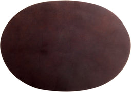 XLBoom ELLIS - Placemat ovaal - Donkerbruin - 50x35cm