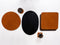 XLBoom ELLIS - Placemat ovaal - Donkerbruin - 50x35cm