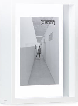 XLBoom Floating Box Fotolijst - In Hout - Wit - Fotoformaat 20x25cm