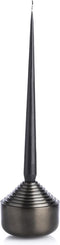 XLBoom Laps Kaarsenhouder - Roestvrij staal - Zwart - 11 x 11 x 10,5cm