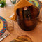 XLBoom Lima Schaal Large - Rond - Glas - Amber - Ø 21 cm
