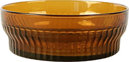 XLBoom Lima Schaal Medium - Rond - Glas - Amber - Ø 18 cm