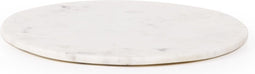 XLBoom Max Marmeren Snijplank Rond - Medium - Wit - 35 × 35 × 2 cm