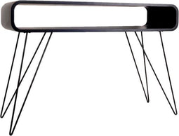 XLBoom Metro Consoletafel - in Hout - Zwart - 120 × 40 × 80,5 cm