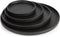 XLBoom - NERO rond dienblad Medium - Zwart rubberhout - Ø25.5xh2cm