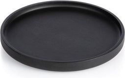 XLBoom - NERO rond dienblad Small - Zwart rubberhout - Ø20.3xh2cm
