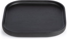 XLBoom - NERO vierkant dienblad Small - Zwart rubberhout - 20x20xh2cm