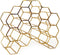 XLBoom Pico Wijnrek - Messing - 15 Flessen - 41,5 × 18 × 47,5 cm