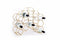 XLBoom Pico Wijnrek - Messing - 15 Flessen - 41,5 × 18 × 47,5 cm