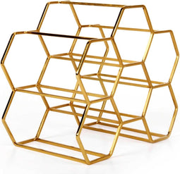 XLBoom Pico Wijnrek - Messing - 6 Flessen - 30 × 18 × 26 cm