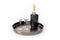 XLBoom Rondo Dienblad Small - RVS - Rond - Zwart - Ø 34 cm
