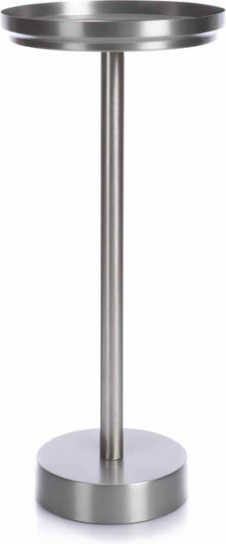 XLBoom Rondo Dienbladtafel - Rond - Zuiver RVS - 28 × 28 × 64 cm