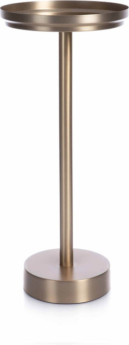 XLBoom Rondo Dienbladtafel - RVS - Rond - Zacht Koper - 28 × 28 × 64 cm