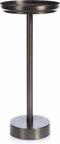 XLBoom Rondo Dienbladtafel - RVS - Rond - Zwart - 28 × 28 × 64 cm