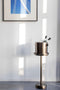 XLBoom Rondo Dienbladtafel - RVS - Rond - Zwart - 28 × 28 × 64 cm