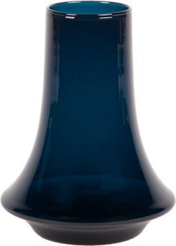 XLBoom Spinn Vaas Medium - Glas - Voor Binnen - Blauw - 20 × 20 × 25 cm