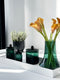 XLBoom Spinn Vaas Medium - Glas - Voor Binnen - Grijs - 20 × 20 × 25 cm