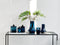 XLBoom Spinn Vaas Small - Glas - Voor Binnen - Lichtblauw - 15 × 15 × 18,75 cm