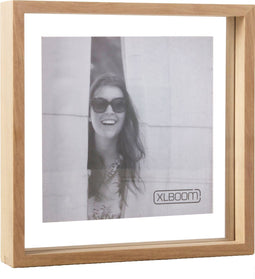 XLBoom Square Floating Box Fotolijst - in Hout - Timber - Fotoformaat 25x25cm