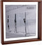 XLBoom Square Floating Box Fotolijst - In Hout - Walnoot - Fotoformaat 32x32cm