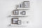 XLBoom Square Floating Box Fotolijst - In Hout - Walnoot - Fotoformaat 32x32cm