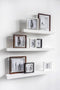 XLBoom Square Floating Box Fotolijst - In Hout - Wit - Fotoformaat 20x20cm