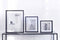XLBoom Square Floating Box Fotolijst - In Hout - Zwart - Fotoformaat 25x25cm