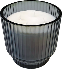 XLBoom Volta Large "Morning Glow" Geurkaars - in Glas - 140 branduren - Grijs - Ø15 cm