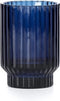 XLBoom Volta Vaas - Glas - Voor Binnen - Blauw - 9 × 9 × 13 cm