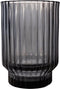 XLBoom Volta Vaas - Glas - Voor Binnen - Grijs - 9 × 9 × 13 cm