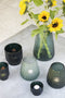XLBoom Volta Vaas - Glas - Voor Binnen - Groen - 9 × 9 × 13 cm