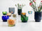 XLBoom Volta Vaas - Glas - Voor Binnen - Groen - 9 × 9 × 13 cm