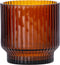 XLBoom VOLTA - Vaas / IJsemmer geribbeld glas - AMBER - Ø15 x h15cm