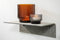 XLBoom VOLTA - Vaas / IJsemmer geribbeld glas - AMBER - Ø15 x h15cm