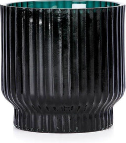 XLBoom VOLTA - Vaas / IJsemmer geribbeld glas - GROEN - Ø15 x h15cm