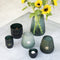 XLBoom VOLTA - Vaas / IJsemmer geribbeld glas - GROEN - Ø15 x h15cm