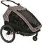 XLC DuoS Fietskar - Antraciet - BS-C10 - Voor twee kinderen - Kinderwagen - Jogger
