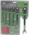 Hofftech Steek- en ringratel met draaibare kop - 8 mm tot 17 mm