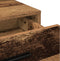 vidaXL - Make-uptafel - met - LED-verlichting - - - Rustiek - Hout - - - 79x41x135 - cm