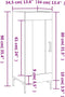 vidaXL - Dressoir - 34,5x34x90 - cm - bewerkt - hout - sonoma - eiken