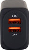 Our Pure Planet OPP143 - Oplader - 24W 2x USB type-A - Zwart