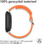 iMoshion Bandje Geschikt voor Fitbit Versa 4 / 3 / Sense (2) - iMoshion Siliconen sport band zilveren gesp zilveren kastaansluiting - Oranje