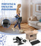 Hometrainer 2025 Pedaalboard voor senioren, 15 snelheden en groot lcd-display, mini-hometrainer om o