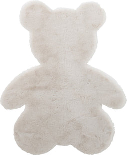 J-Line Beer tapijt - vloerkleed - polyester - wit - woonaccessoires