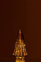J-Line decoratie kerstboom - glas - bruin - small - LED